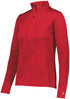Russell Athletic Ladies Dri-Power Lightweight 1/4 Zip Pullover (QZ7EAX), Color 'True Red'